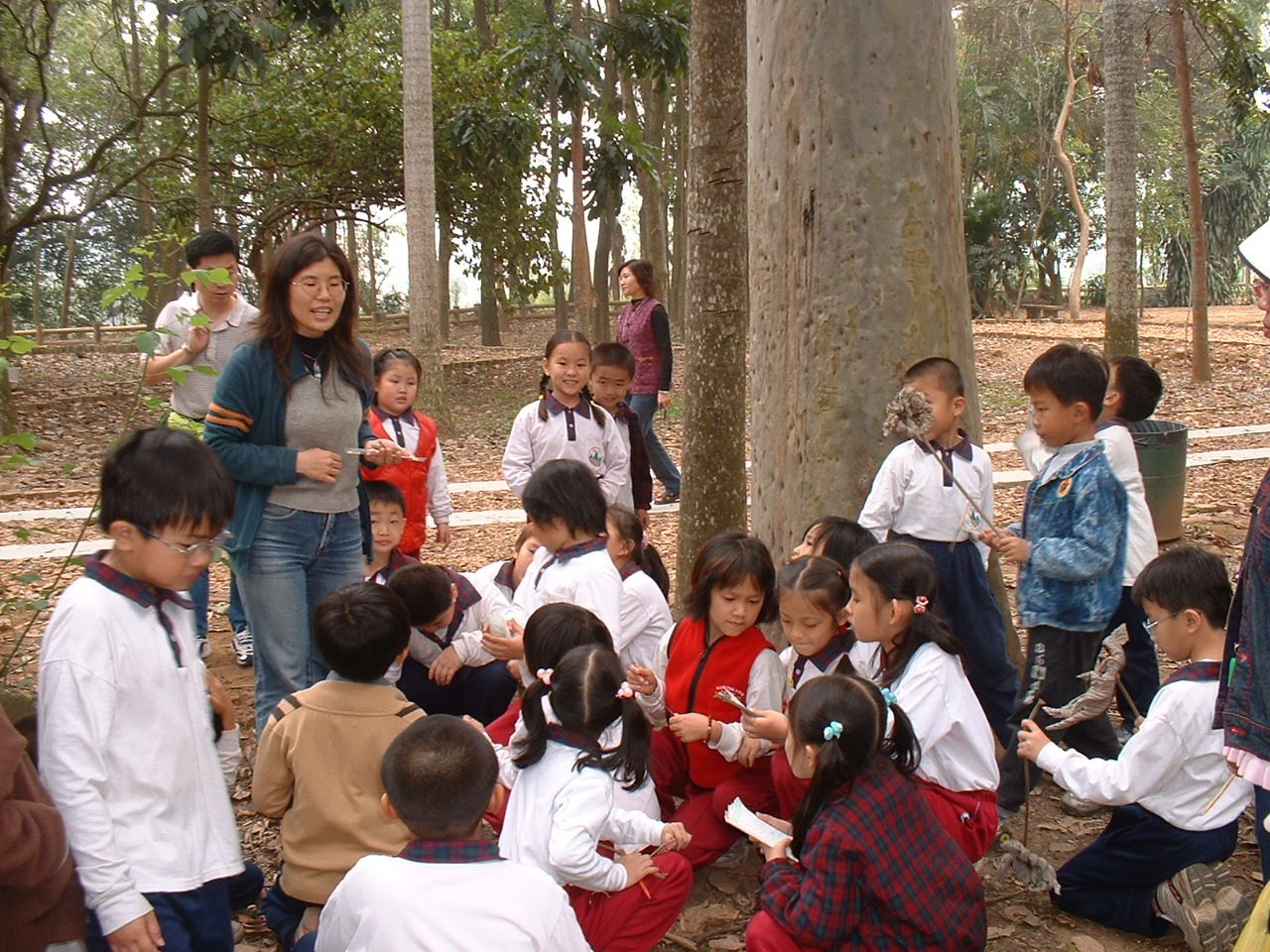 Popularization of outdoor teaching of nine-year integrated education